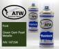 Preview: Ford, Green Gem Pearl Metallic, W6 / M7296: 400ml Sprühdose + 400ml Klarlack - Set, von ATW Autoteile West.
